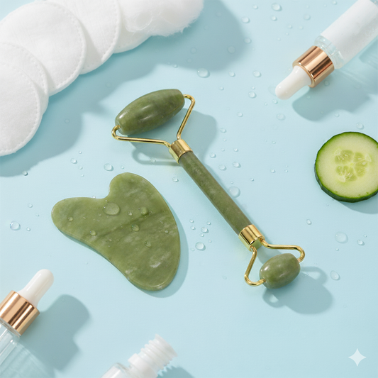 Anti-Aging Jade Roller Massage and Gua Sha